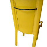 Fauteuil Coral en cuir jaune Matteo Grassi année 70