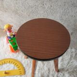 Round stool formica 50-60s vintage