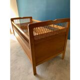Rattan cot