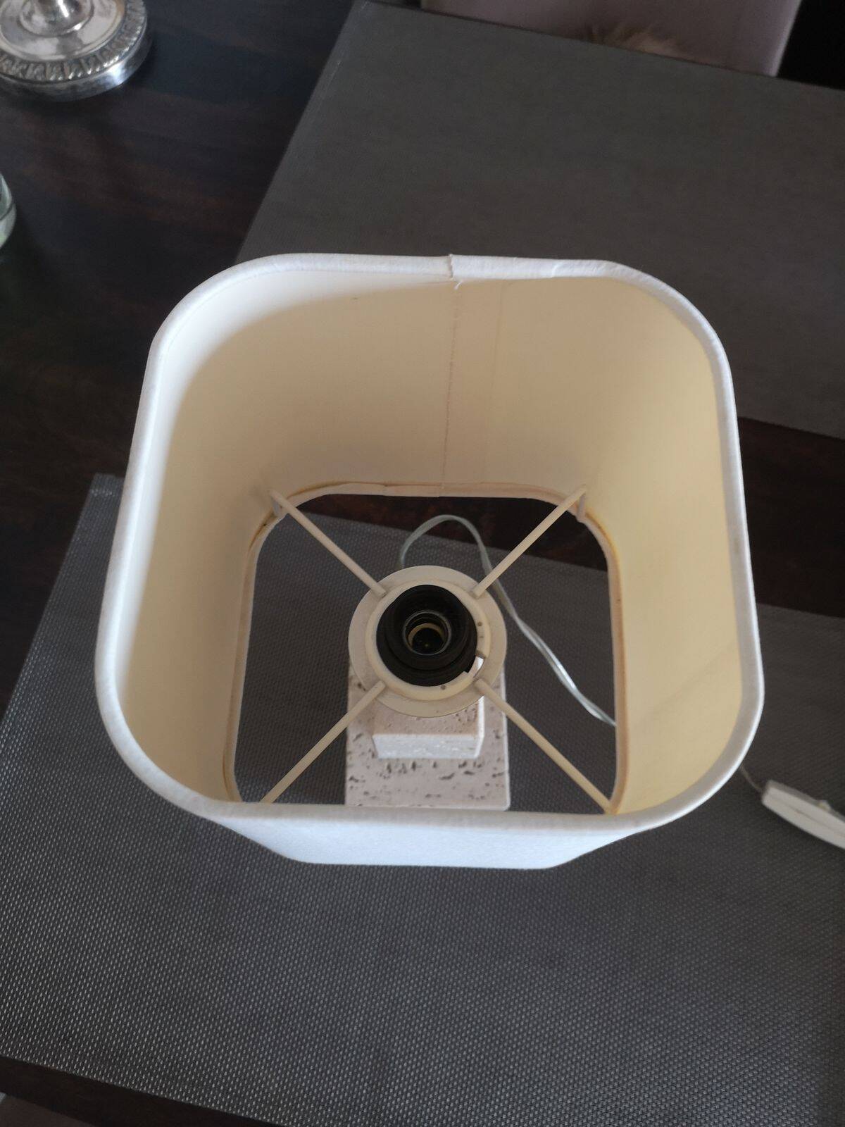 Travertine lamp - 1960s/70s