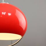 Space Age Italian Red Jolly Pendant Lamp from Guzzini