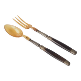 CHRISTMAS POP UP 2022 - Horn and silver serving utensils