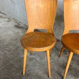 Set de 4 chaises bistrot Baumann, 1960