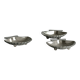 set of 3 metal shell bowls