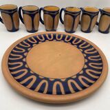 Cider service, Odetta HB Quimper, mugs and tray