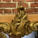 Wooden mirror with moldings