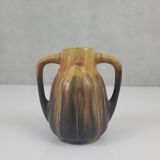 Stoneware vase signed Gilbert Méténier Art Deco