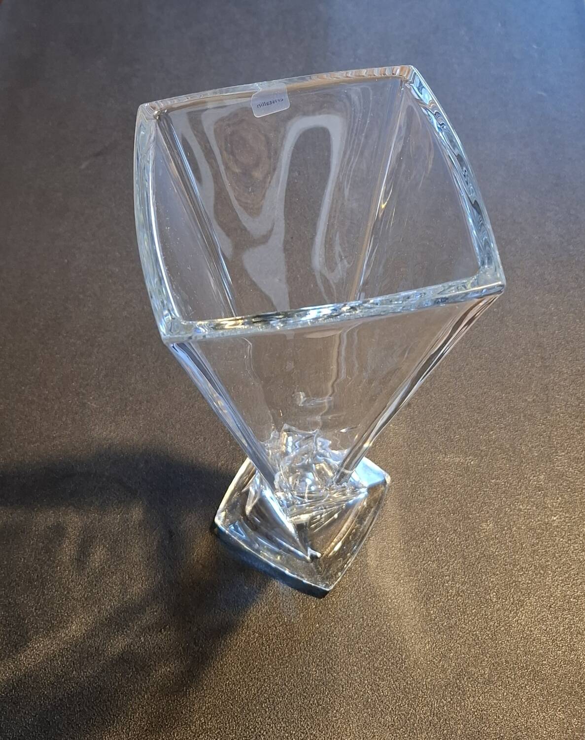 Contemporary crystal vase