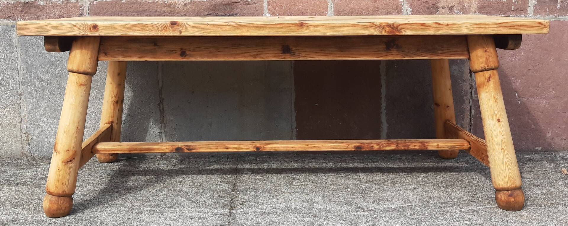Brutalist table by Georges Robert (2 metres)