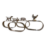 Animal motif napkin rings