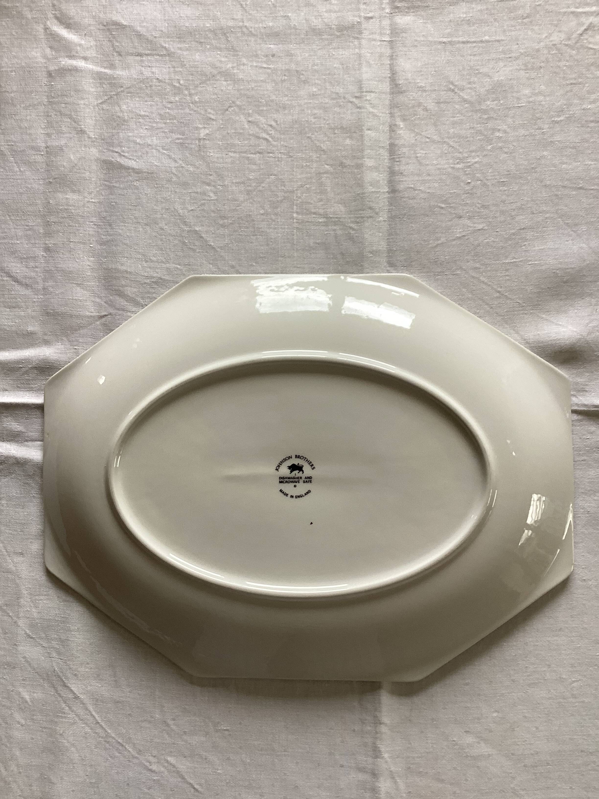 Octagonal serving dish Johnson Brothers dimensions: length - 34cm -