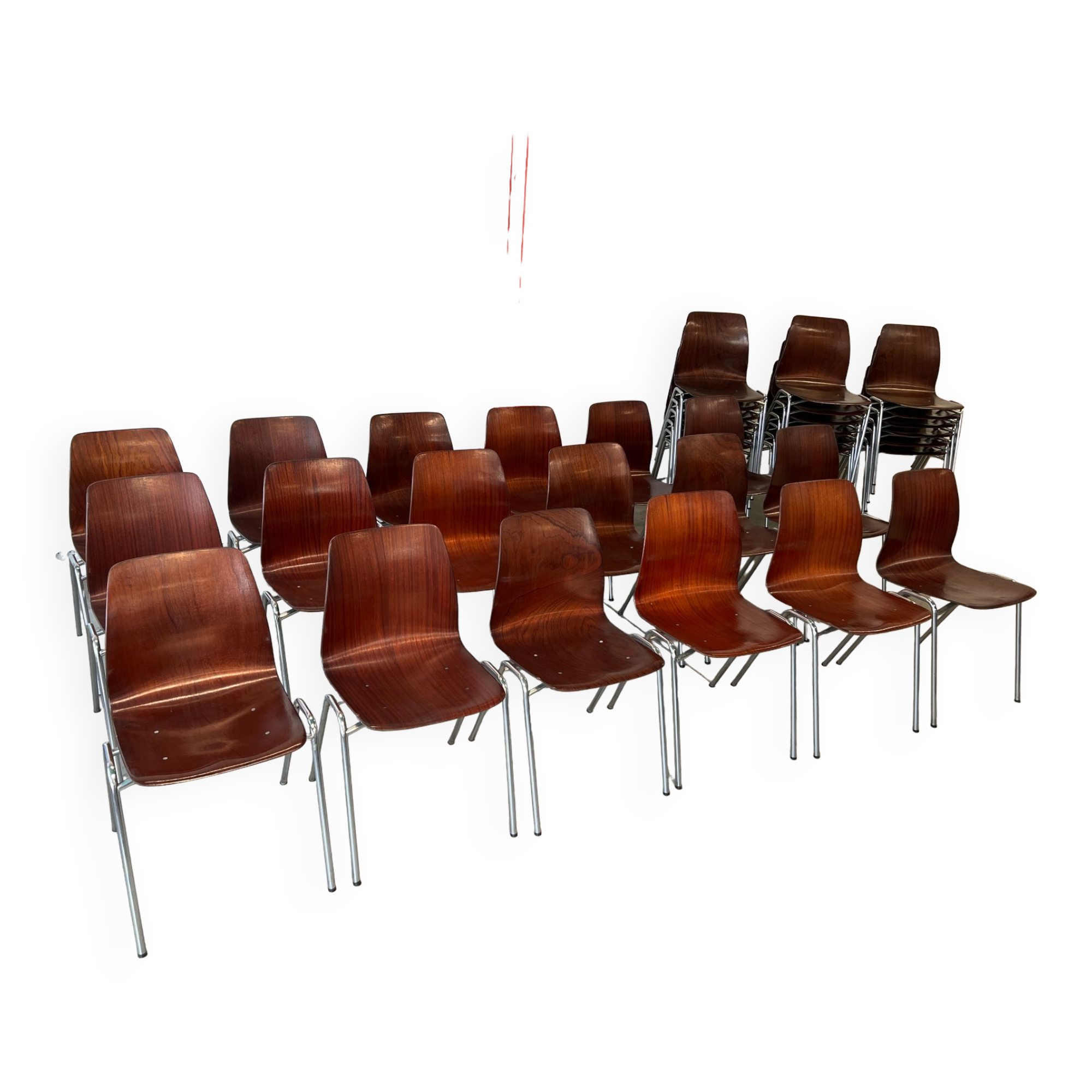 Set of chairs Pagholz 70s Germany