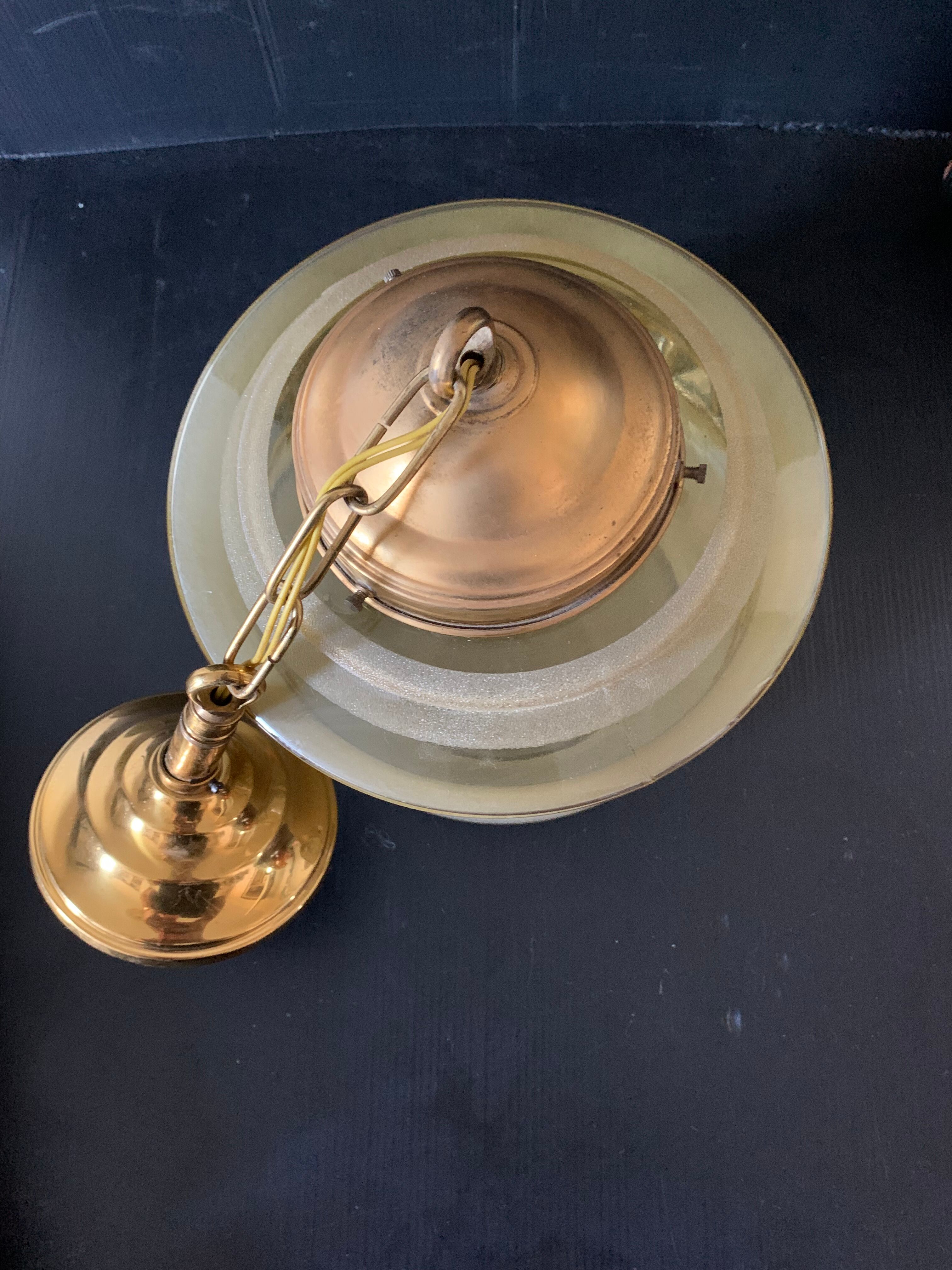 Vintage globe suspension