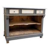 Bathroom furniture wood & marble vintage antique