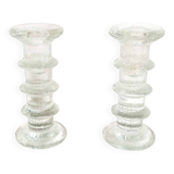 Pair of candlesticks Timo Sarpaneva for Littala 60s Height 14.5 cm