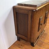 Art deco small cabinet with marble top