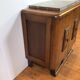 Art deco small cabinet with marble top