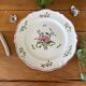 Antique serving dish in Saint-Amand earthenware (Nord)