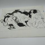 Edouard Pignon Ink on paper
