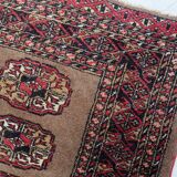 Antique Uzbek Bukhara handmade rug 82cm x 122cm (1920s)