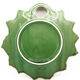 Green slurry vine leaf plate