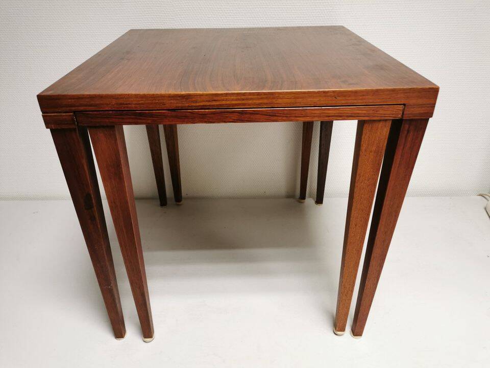 Pair of Vintage Coffee Tables , Trundle , Danish Scandinavian Design