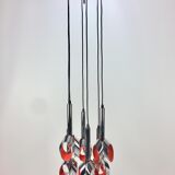 Suspension en métal chromé par Raak Amsterdam 1960 's