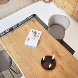 Kave Home table – "Lotty" model Oak & glass – in perfect condition