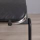 Vintage 1980s Metal and Leather Chaise Lounge, Italian Design