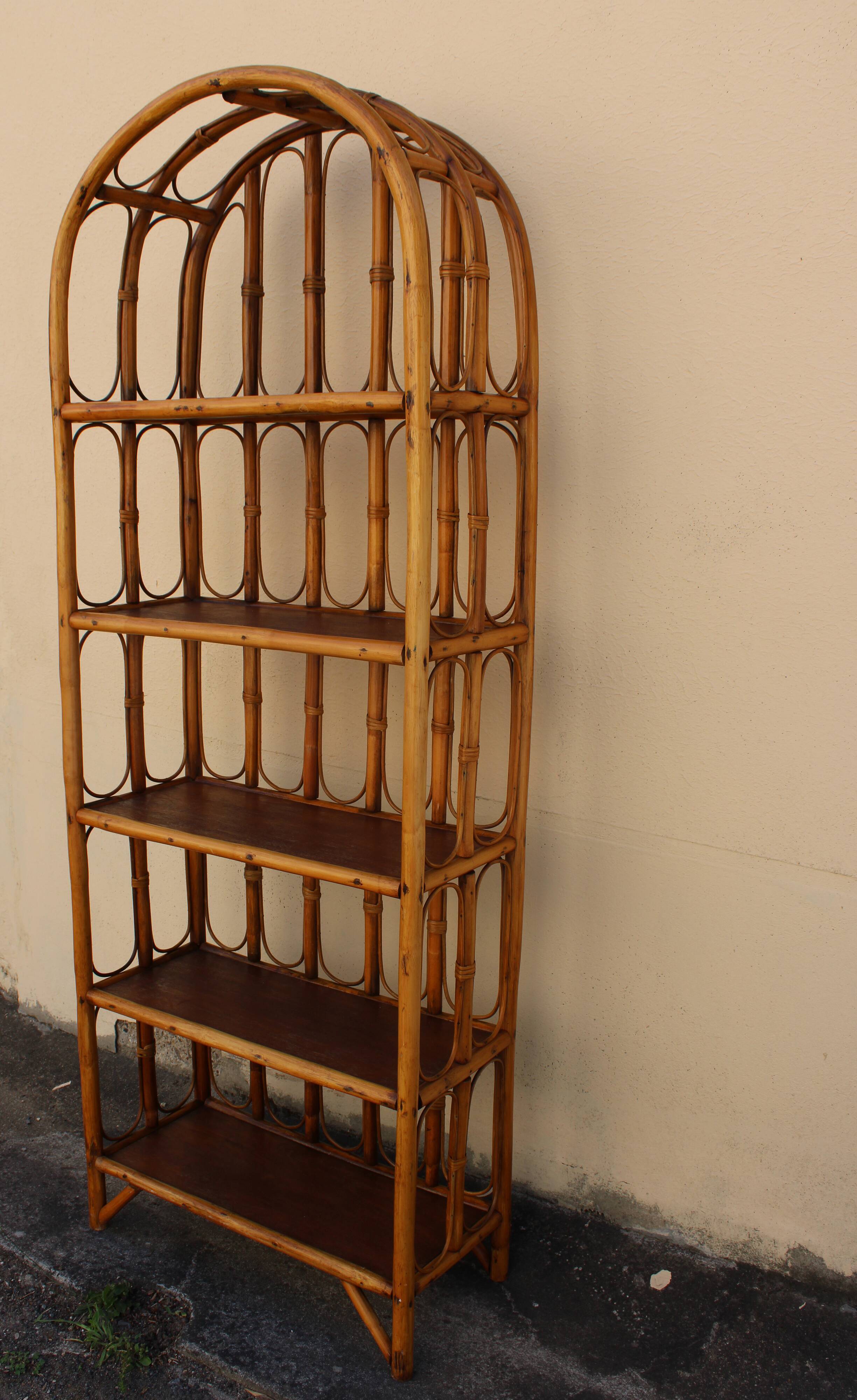 180 cm rattan shelf