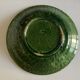 Aegitna hollow dish in green glazed earthenware Vallauris 1960