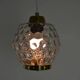 Glass and Brass Pendant Lamp, 1960s, Sweden