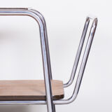 Bauhaus Style drinks trolley made in 1930s Czechia, designed by Halabala