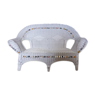 Fauteuil, banquette rotin enfant