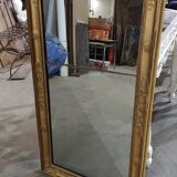 Mirror period gilded restoration in wood and stucco, 119x63 cm