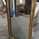 Restoration period gilt mirror in wood and stucco, 119x63 cm