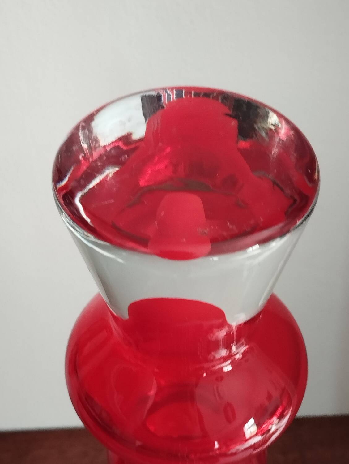 Blown glass vase