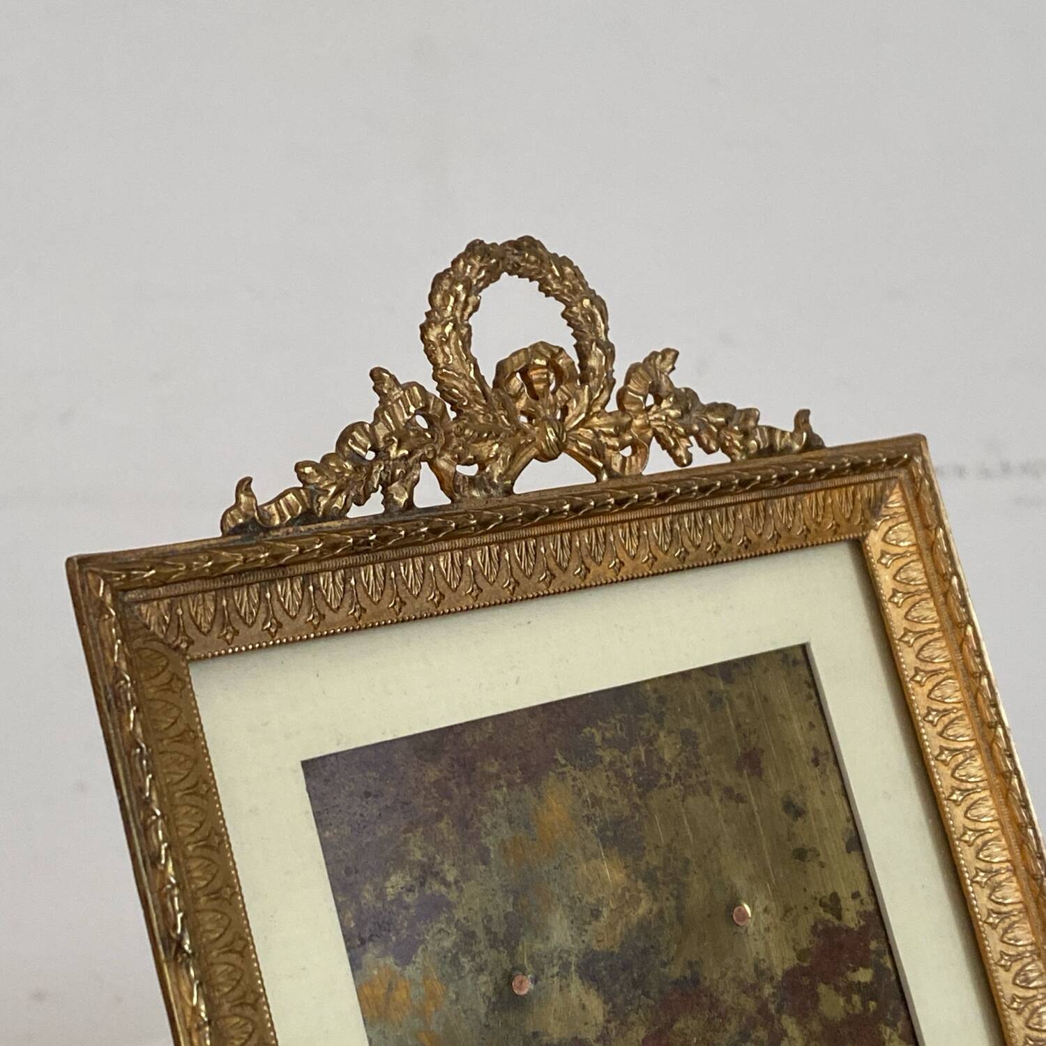 Small Napoleon III photo frame in gilded brass