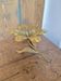 Vintage lotus flower ashtray in brass
