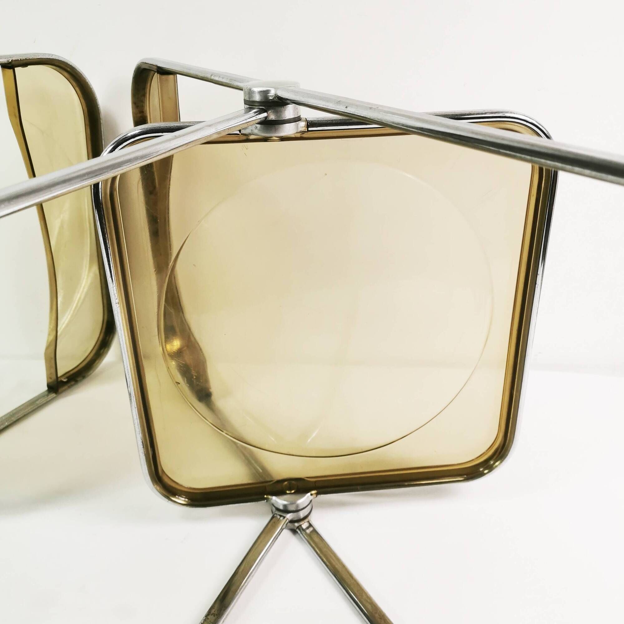 Pair of Plia chairs, Anonima Castelli, designed by Giancarlo Piretti, Italy