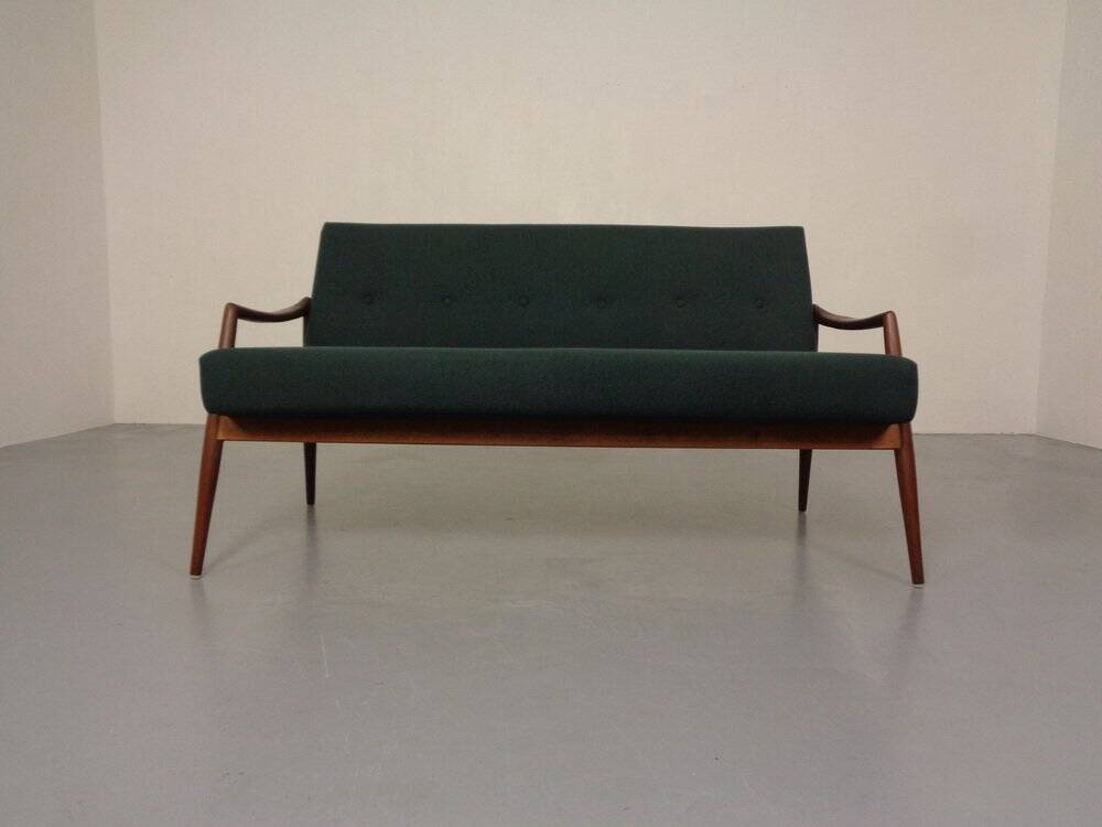 Organic Teak Sofa by Hartmut Lohmeyer for Wilkhahn, 1960s