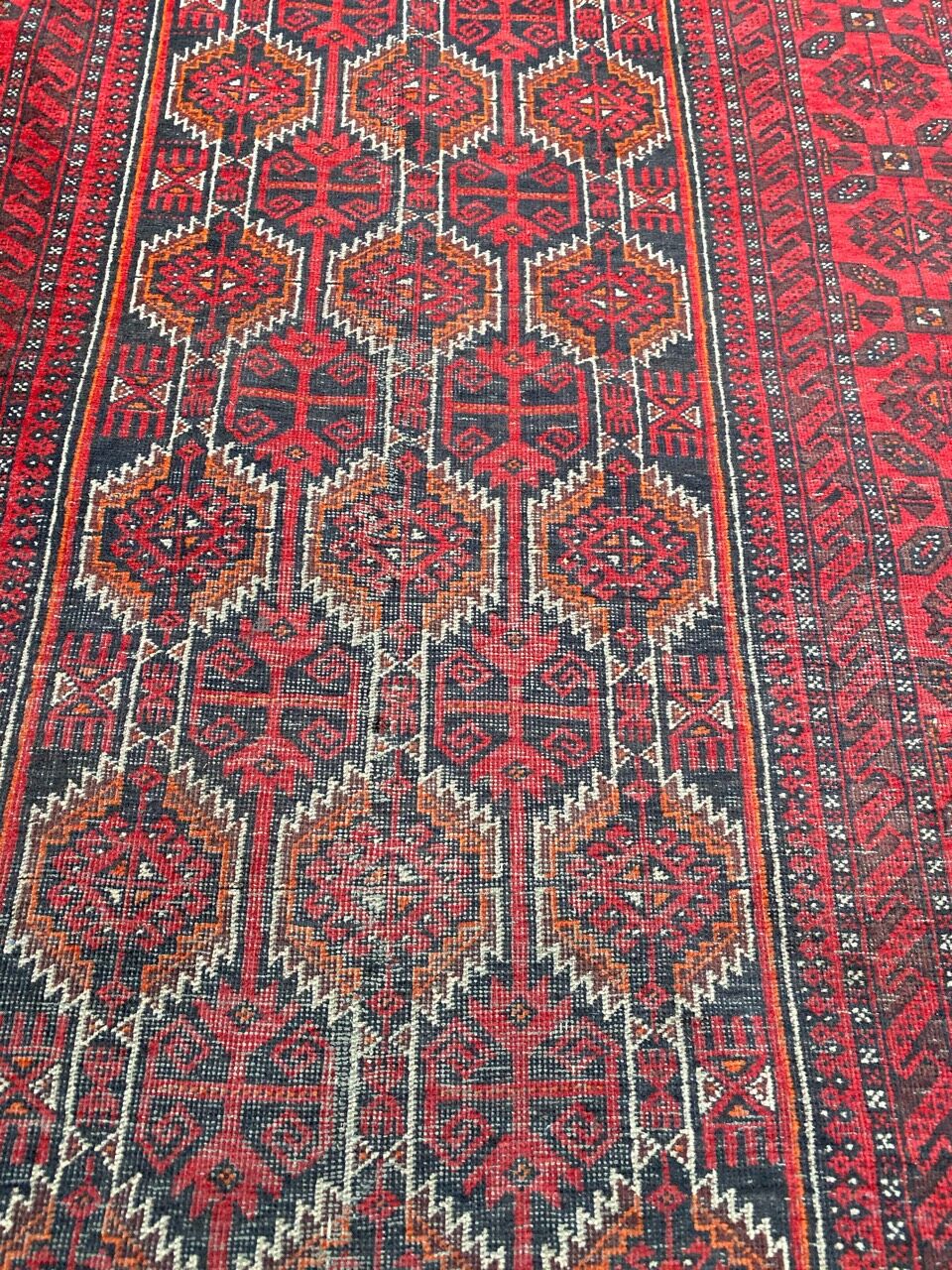 Old Afghan Belutch carpet 97x192 cm
