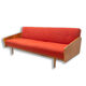 Mid century folding sofa from interier praha, 1960´s, czechoslovakia