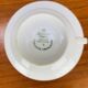 Tea and dessert set of 6 cups, German porcelain, flowers, 70s