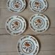 5 small antique Sarreguemines plates