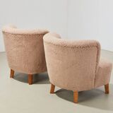Pair of Swedish Lounge Chairs 1940s