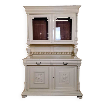 joli Buffet style Renaissance laqué blanc vers 1850