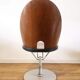 Set of 6 wooden swivel chairs