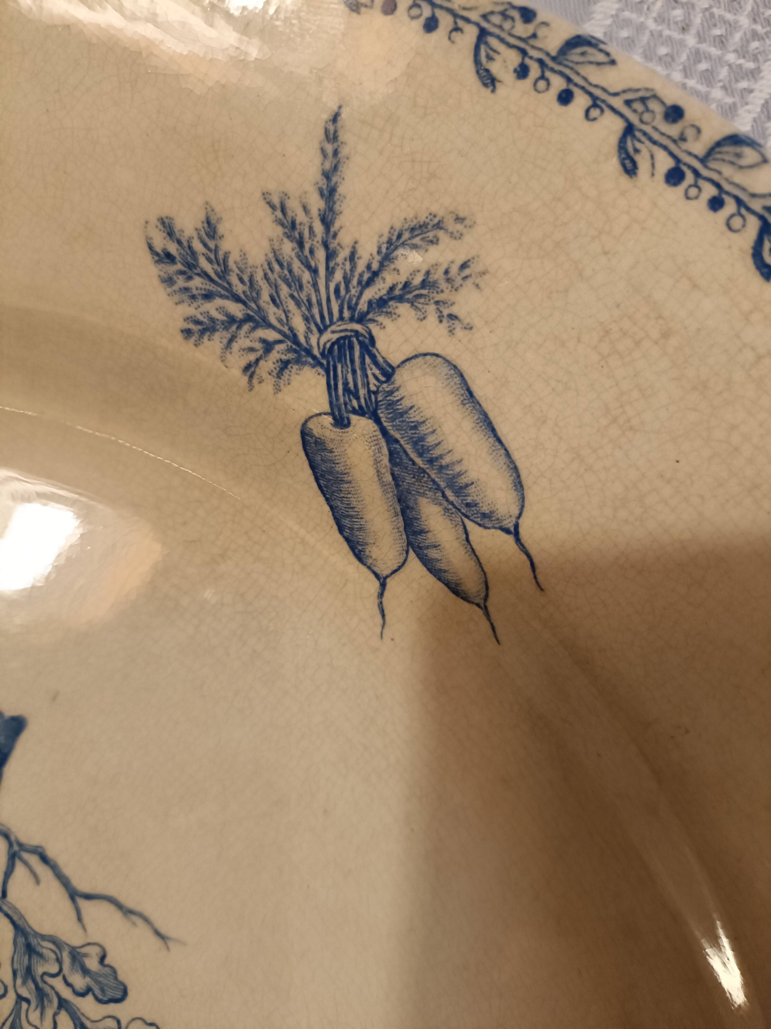 Large ironstone platter, Franco-English company