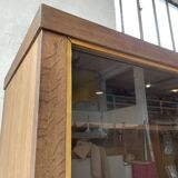 XXL oak display cabinet